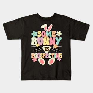 Somebunny Is Eggspecting Kids T-Shirt